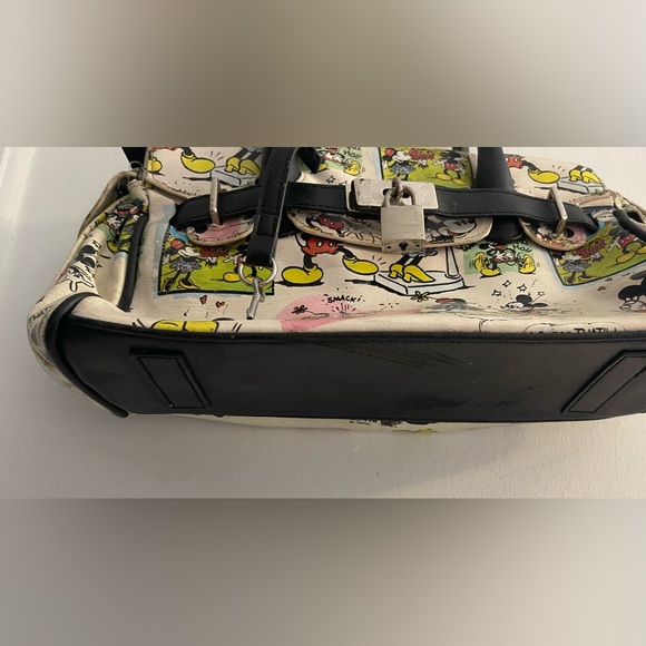 Disney Mickey And Minnie Mouse Lock and Key Satchel Vintage 1990’s - Picture 5 of 10